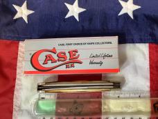 Case xx Trapper Knife Mdl# SC6254 SS, Roman Numerial tang stamp, Nice Torched Bone Handles -NOS