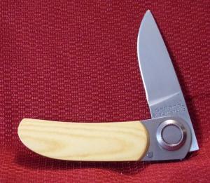 First generation Paul knife from Gerber, model 2PM, #1 stamped inside , MICARTA CHECK OR MONEY ORDER