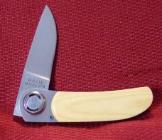 First generation Paul knife from Gerber, model 2PM, #1 stamped inside , MICARTA CHECK OR MONEY ORDER
