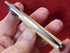 First generation Paul knife from Gerber, model 2PM, #1 stamped inside , MICARTA CHECK OR MONEY ORDER