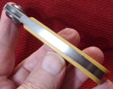 First generation Paul knife from Gerber, model 2PM, #1 stamped inside , MICARTA CHECK OR MONEY ORDER