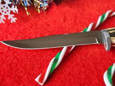 Queen Cutlery #82 Hunting Knife - Brown Winterbottom Bone - 1980s