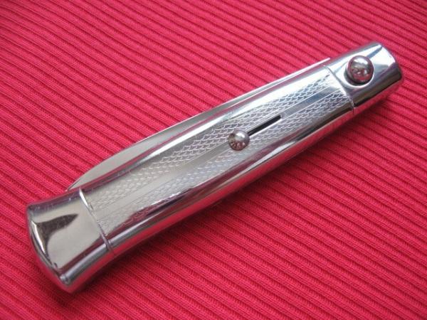 Vintage Italian All Metal Button Open/Close STILETTO Switchblade Knife