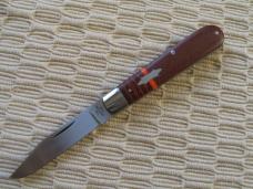 T.A. DAVISON - Striper Clip Straight Jack 4" - Chilli Pepper Micarta (NIPouch)