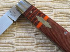 T.A. DAVISON - Striper Clip Straight Jack 4" - Chilli Pepper Micarta (NIPouch)