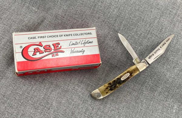 Case 1990 greenbone peanut 6220 – NKCA 1991 Youth Knife – NIB Case 1990 greenbone peanut 6220 – NKCA 1991 Youth Knife – NIB