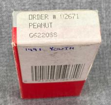 Case 1990 greenbone peanut 6220 – NKCA 1991 Youth Knife – NIB