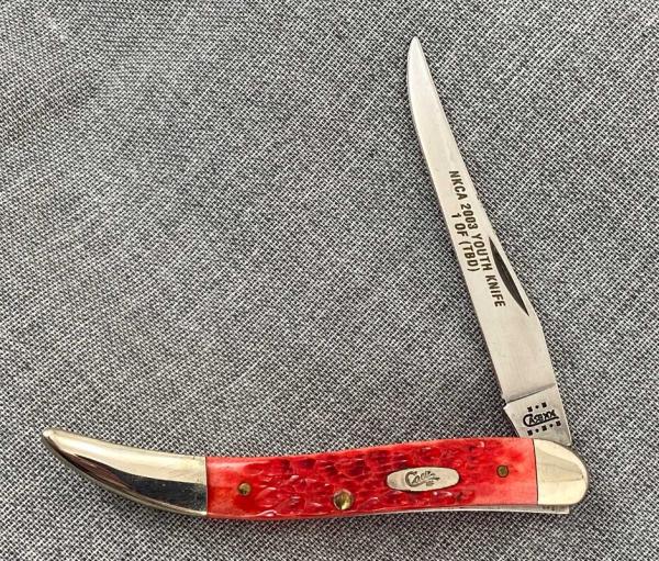Case Baby Powderhorn – PROTOTYPE – 2003 NKCA Youth Knife – 610094SS Case Baby Powderhorn – PROTOTYPE – 2003 NKCA Youth Knife – 610094SS