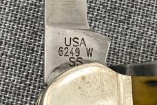 Case copperhead 6249 – jigged green bone – 2021 (mismatched)