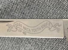 Queen Cutlery – 2005 NKCA Youth Knife – Mini Coke Bottle – Buffalo Horn – NIB