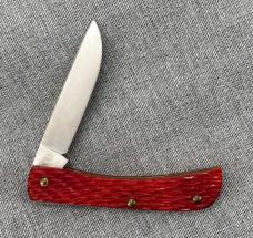 Queen Cutlery – 2003 NKCA Youth Knife – Sodbuster – Redbone – NIB