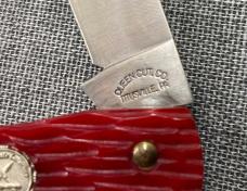 Queen Cutlery – 2003 NKCA Youth Knife – Sodbuster – Redbone – NIB