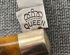 Queen Cutlery – 1995 NKCA Youth Knife – Slimline Brown Bone – NIB