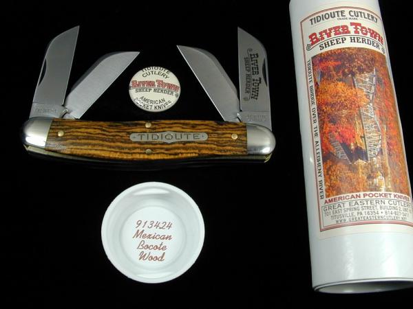 Great Eastern Cutlery GEC Mexican Bocote Wood River Town Sheep Herder Knife NIT Made in USA 913424 Great Eastern Cutlery GEC Mexican Bocote Wood River Town Sheep Herder Knife NIT Made in USA 913424