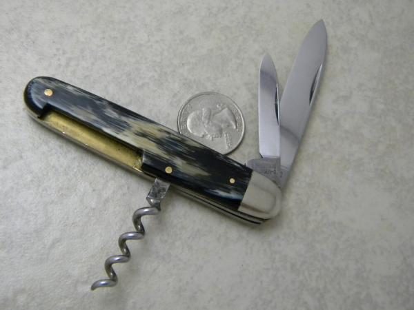 E Bruckmann Ohligs Germany Corkscrew Utility Pen Knife C. 1891-1956