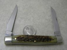 Robeson Shuredge USA Green Bone Muskrat Knife 1 of 400