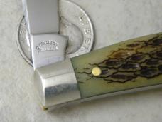 Robeson Shuredge USA Green Bone Muskrat Knife 1 of 400