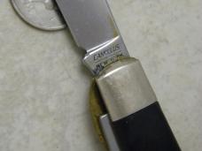 Camillus New York USA Slick Black Electrician's Linerlock Knife 
