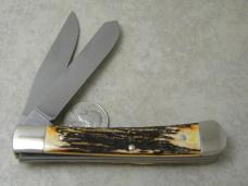 Boker Solingen Germany Stag Trapper Knife