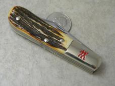 Boker Solingen Germany Stag Trapper Knife