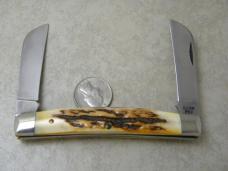 Case XX USA 8 Dot 5288 Stag Two American Blade Premier Congress Knife