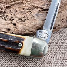Hen & Rooster Bertram Cutlery Solingen Germany, Bone, NKCA 1980, #3000 / 12,000, Stockman (50)