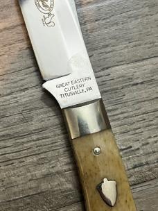 GREAT EASTERN CUTLERY H73312 PIONEER BONE FIXED BLADE KNIFE 2012