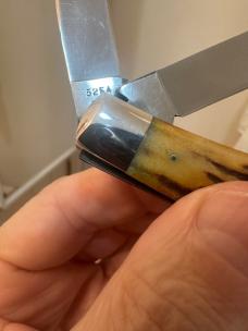 1977 Case XX Stag Trapper *(VARIANT)* 5254 SSP. Beautiful & unique combo with documented stamp error