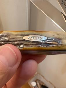 1977 Case XX Stag Trapper *(VARIANT)* 5254 SSP. Beautiful & unique combo with documented stamp error