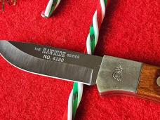 Queen Cutlery Rawhide Series - Drop Point Hunter #4180 1980's 1990's 