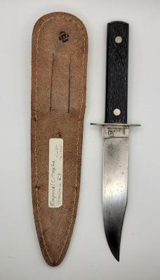 Vintage Crown Imperial USA Hunting Knife w/ Sheath 