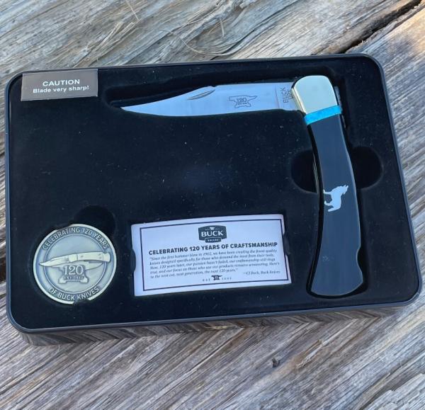 BUCK 110 LEROY REMER & WBC ** BUFFALO HORN NICKEL SILVER FIRE OPAL HOWLING WOLF RRR KNIVES #5 BUCK 110 LEROY REMER & WBC ** BUFFALO HORN NICKEL SILVER FIRE OPAL HOWLING WOLF RRR KNIVES #5