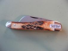   DANIELS FAMILY KNIFE BRANDS-TITUSVILLE CUTLERY-ROOSTER COMB-BURNT STAG #2