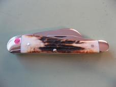  DANIELS FAMILY KNIFE BRANDS-TITUSVILLE CUTLERY-ROOSTER COMB-BURNT STAG #2