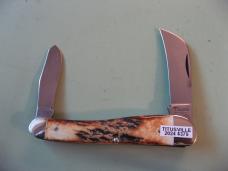   DANIELS FAMILY KNIFE BRANDS-TITUSVILLE CUTLERY-ROOSTER COMB-BURNT STAG #2