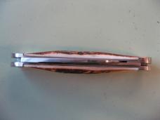   DANIELS FAMILY KNIFE BRANDS-TITUSVILLE CUTLERY-ROOSTER COMB-BURNT STAG #2