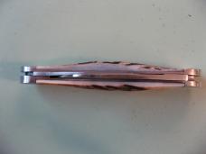   DANIELS FAMILY KNIFE BRANDS-TITUSVILLE CUTLERY-ROOSTER COMB-BURNT STAG #3