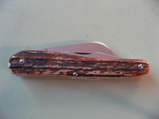   DANIELS FAMILY KNIFE BRANDS-TITUSVILLE CUTLERY-ROOSTER COMB-BURNT STAG SHADOW #1
