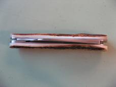   DANIELS FAMILY KNIFE BRANDS-TITUSVILLE CUTLERY-ROOSTER COMB-BURNT STAG SHADOW #1