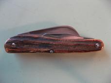   DANIELS FAMILY KNIFE BRANDS-TITUSVILLE CUTLERY-ROOSTER COMB-BURNT STAG SHADOW #2
