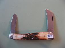   DANIELS FAMILY KNIFE BRANDS-TITUSVILLE CUTLERY-ROOSTER COMB-BURNT STAG PROTO