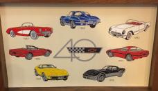 New in wooden display 1993 Case Corvette Large Coke Bottle