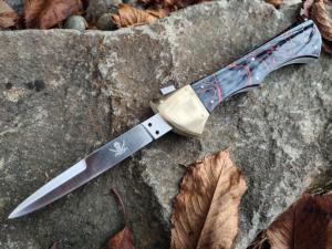Custom Hunter 10 inch ECC Gravity Knife by Rubens Blades  Ambidextrous 