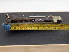 Rare Sheffield Chas Clements Stag Handle Farriers Knife 