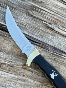  LEROY REMER & WBC BUCK 401 KALINGA ** BUFFALO HORN NICKEL SILVER DEER INLAY #14