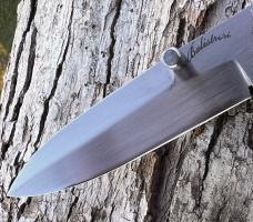VINCENZO BALISTRERI CUSTOM MOTHER OF PEARL TIMASCUS BOLSTER DAGGER SLIP-JOINT