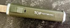 Ferdinand Everts & Son (FES) Top Automatic Out The Front (OTF) Switchblade Knife, OD Green, Unused