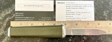 Ferdinand Everts & Son (FES) Top Automatic Out The Front (OTF) Switchblade Knife, OD Green, Unused