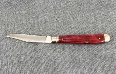 Queen Cutlery – Small Single Blade Trapper – Red Winterbottom – PROTOTYPE NKCA Youth Knife