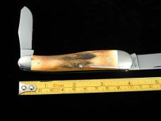 Titusville Cutlery Genuine Burnt Stag Rooster Comb Farmer Knife Super Rare 1 of 45 COA USA Made 2024